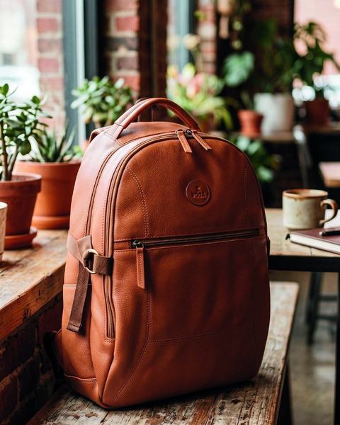 Backpack, BP26-9009, in cow softy leather