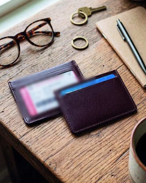 Card holder, CH26-9047, in cow printed leather