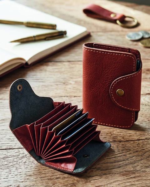 Card holder, CH26-9050, in cow printed leather
