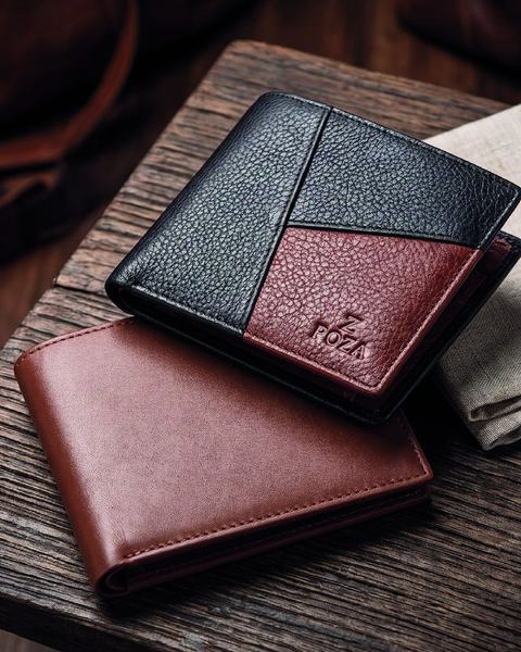 Men’s wallet, MW26-9037, in cow printed leather