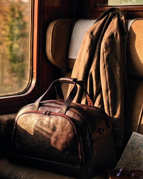 Duffle bag, TB26-9021, in cow printed leather