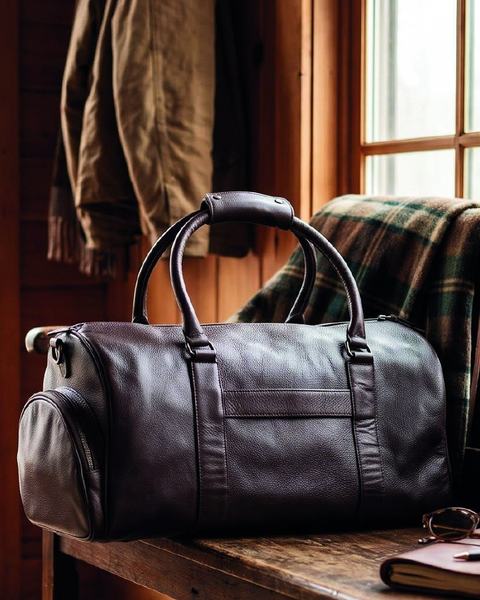 Duffle bag, TB26-9022, in cow printed leather