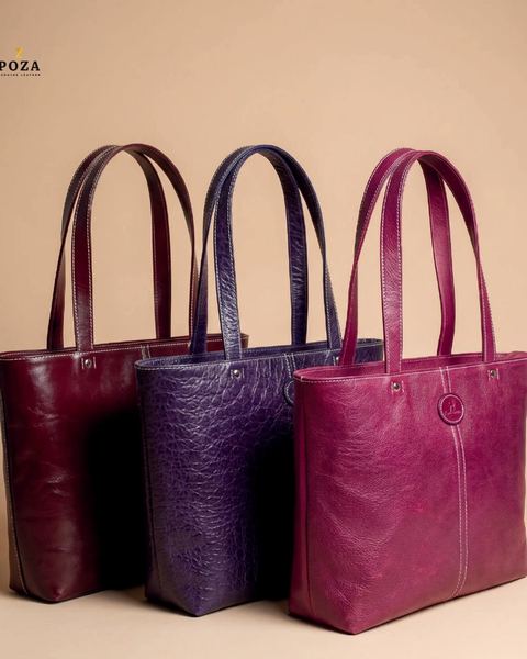 Women’s tote, medium, WB26-9043, in cow printed leather